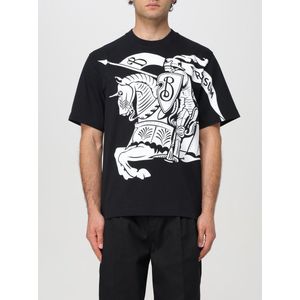 Burberry - Equestrian Knight Graphic T-shirt - Zwart - Katoen