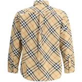 Burberry - Overhemd - Beige - Katoen - Iconisch Archiefruitpatroon