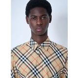 Burberry - Overhemd - Beige - Katoen - Iconisch Archiefruitpatroon