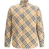 Burberry - Overhemd - Nude - Katoen - Sluiting met Knopen - Lange Mouwen