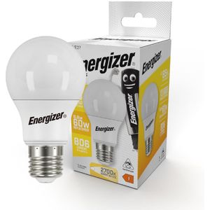 Energizer - Led Lamp - E27 - Warmwit Licht - 8,8 Watt - Niet Dimbaar - 1 Stuk