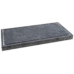 Etna Stone & Design Lava-grill, lavasteen etnea, hefboomplaat, 60 x 30 cm, voor oven en grill, vlees, vis, groenten en pizza (XL)