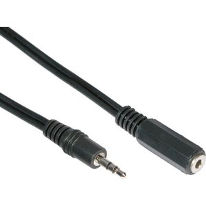 3,5mm Stereo Jack Verlengkabel - Basic - 5 meter - Zwart