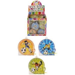 108 stuks - Uitdeelcadeautjes - Flipperspel - Model: Voetballers - In Traktatiebox - Uitdeel Traktatie voor kinderen - Jongens