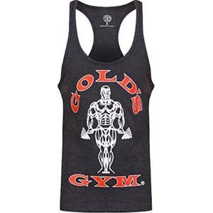 GGVST003 Muscle Joe Premium String Vest - Charcoal Marl - S