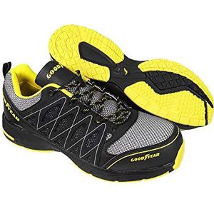 Goodyear Workwear GYSHU1502 Mannen Lichtgewicht Werk Veiligheid Trainer, 6 UK, Zwart/Geel, 1