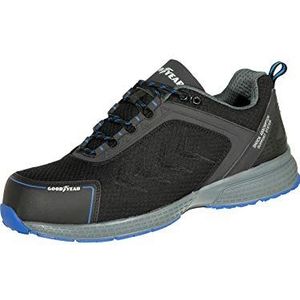 Goodyear Workwear Athletic Sports S1P SRA HRO waterdichte metalen composiet tussenzool werkveiligheid S1P SRA HRO zwart/blauw 43 EU