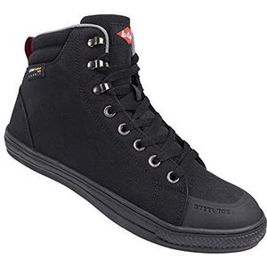 Lee Cooper werkkleding LCSHOE158 Mens Womens Unisex Cordura Retro werk veiligheid laarzen Baseball laarzen SB/SRA, Zwart, Maat 3 UK/36 EU