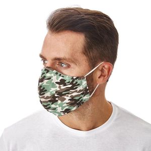 Iron Mountain 5 Pack 3 Layer Polyester Cotton Nano Mesh 30 x Washable 3 Maanden Wear Anti penetratie waterafstotende Face Mask, Camo