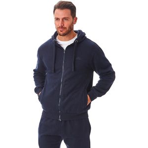Iron Mountain - Zip Up Hooded Hoodie - Navy
