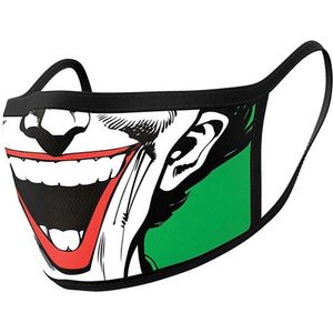 Dc Comics Mondkapjes Joker Face 11 X 16 Cm Katoen Wit 2 Stuks