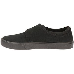 Clarks Hopper Run Uniformschoenen voor jongens, Zwart leder