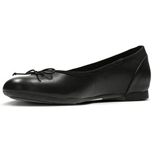 Clarks Couture Bloom, ballerina's voor dames, Zwarte lak