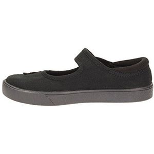 Clarks Hopper Go, ballerina's, uniseks, kinderen, Zwarte stof