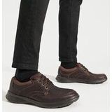 Clarks - Cotrell Edge - Casual Herenschoenen - Bruin - Olieachtig Leer