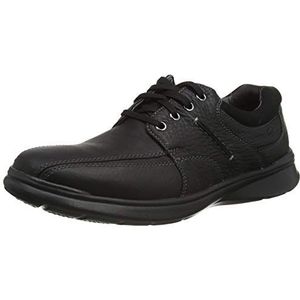 Clarks Cotrell Walk Oxford schoenen voor heren, Black Oily Lea, 43 EU