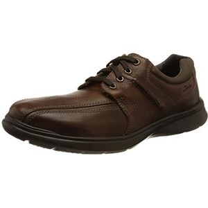 Clarks Heren Tilden Cap Oxford, Zwart Leer, 9 UK Wide
