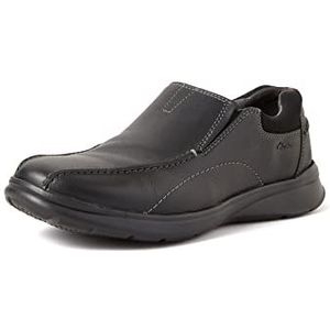 Clarks Heren Cotrell Step Loafers, Schwarz Black Oily Lea, 8,5 UK, Schwarz Zwart Olieachtige Lea, 42.5 EU