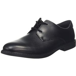 Clarks Scala Loop Y, Derbys jongens, Zwart Leer Zwart Leer