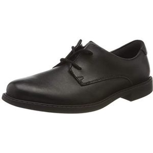 Clarks Scala Loop K, Derbys, zwart (Black Leather Black Leather), 32 EU, zwart.