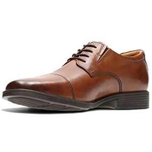 Clarks Tilden Cap heren Oxford Derby, Bruin Donker Lichtbruin Leer , 45 EU