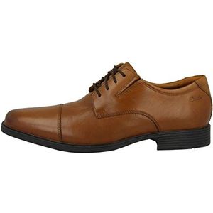 Clarks Tilden Cap Derbys Heren, Donker Tanlea Bruin