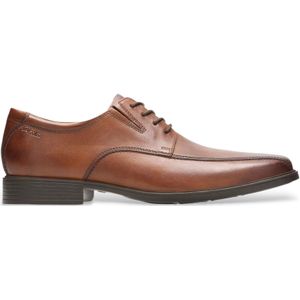 Clarks - Tilden Loop - Nette Schoenen - Donkerbruin - Leer - Plat - Veters