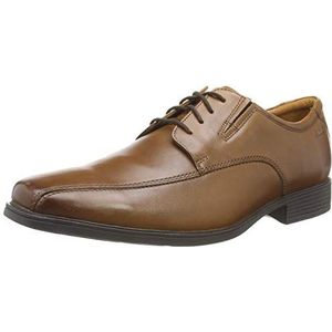 Clarks Tilden Walk Oxford schoenen voor heren, Dark Tan Lea, 44,5 EU