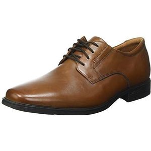 Clarks Oxford Tilden effen voor heren, Bruin