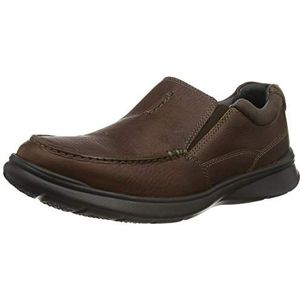 Clarks Cotrell Free slippers voor heren, bruin tabakleer, 42 EU
