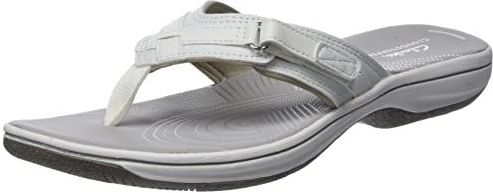 Clarks - Brinkley Sea - Slippers - Wit - Synthetisch - Lichtgewicht