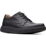 Clarks - Black Leather - Veterschoenen - Zwart - Leer