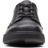 Clarks - Black Leather - Veterschoenen - Zwart - Leer