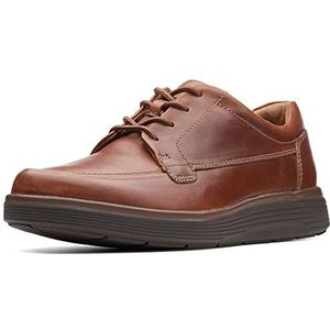 Clarks Un Abode Ease Derby's voor heren, donkerbruin leer, 47 EU