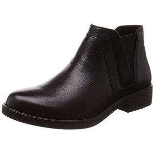 Clarks Demi Beat Biker Boots voor dames, Zwart Leer, 35.5 EU