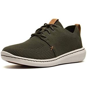 Clarks - 26138174 Trainers - Groen - Stof - Casual - Veters
