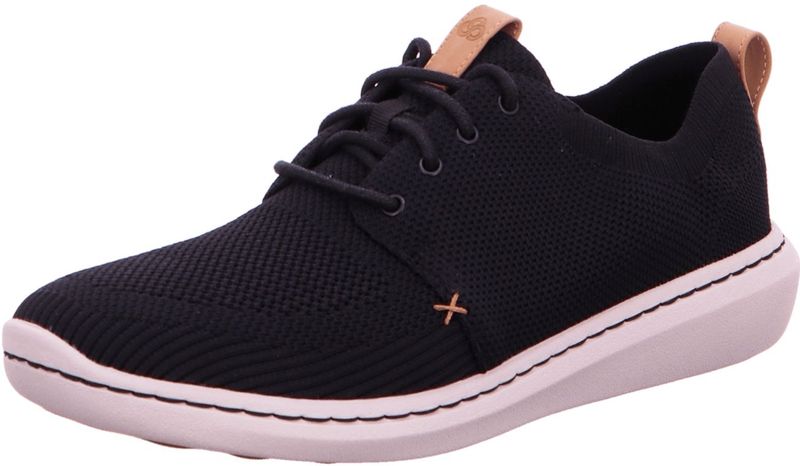 Clarks - Step Urban Mix - Sportschoenen - Zwart - Synthetisch, Medium Schoenbreedte, Vetersluiting