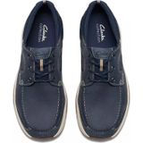 Clarks - Sailview Lace - heren veterschoen - blauw - nubuck