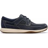 Clarks - Sailview Lace - heren veterschoen - blauw - nubuck