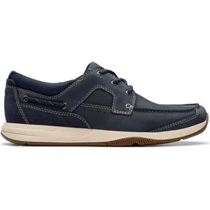 Clarks - Sailview Lace - heren veterschoen - blauw - nubuck