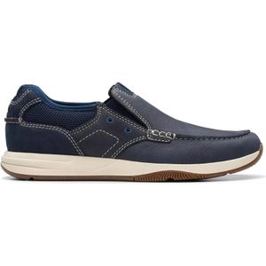 Clarks, Schoenen, Heren, Blauw, 44 EU, Blauwe Instap Veterschoen