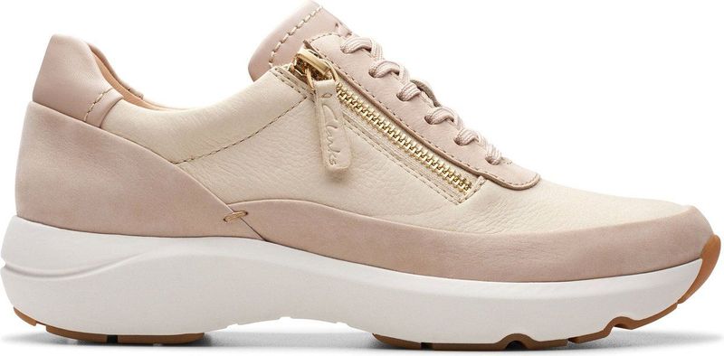 Clarks Tivoli Zip - dames sneaker - beige