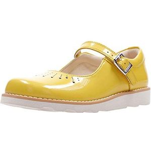 Clarks Crown Jump K Gesloten sandalen voor meisjes, geel geel patent, 28 EU