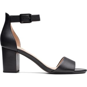 Clarks - Dames schoenen - Deva Mae - D - black leather - maat 42