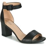 Clarks - Deva Mae - Sandalen - Zwart - Leder