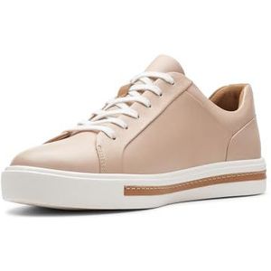 Clarks Un Maui Lace dames Sneaker Lage sneakers, Beige (Nude Leather) , 38 EU
