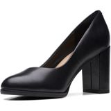 Clarks - Freva 85 Court - Dames Pump - Zwart - Leer