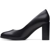 Clarks - Freva 85 Court - Dames Pump - Zwart - Leer
