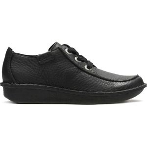 Clarks - Funny Dream - Dames Veterschoen - Zwart - Leer