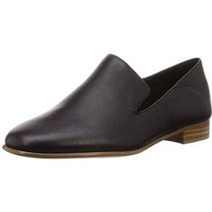 Clarks Dames Pure Viola_Mocassin, zwart leer, 38 EU